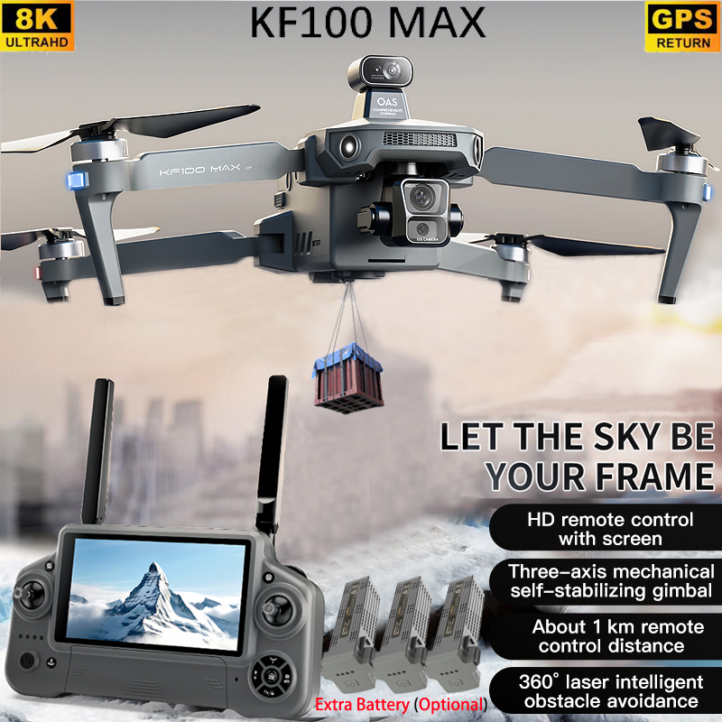 KF100 MAX GPS Drone 4K Fotocam - Drone Gimbal Brushless recensione e prezzo